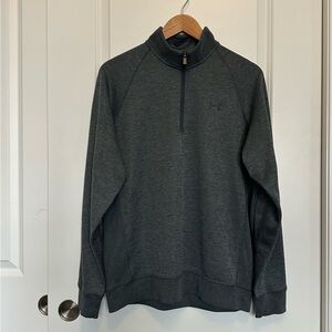 Under Armour Men's Charcoal Quarter-Zip Pullover Sweater